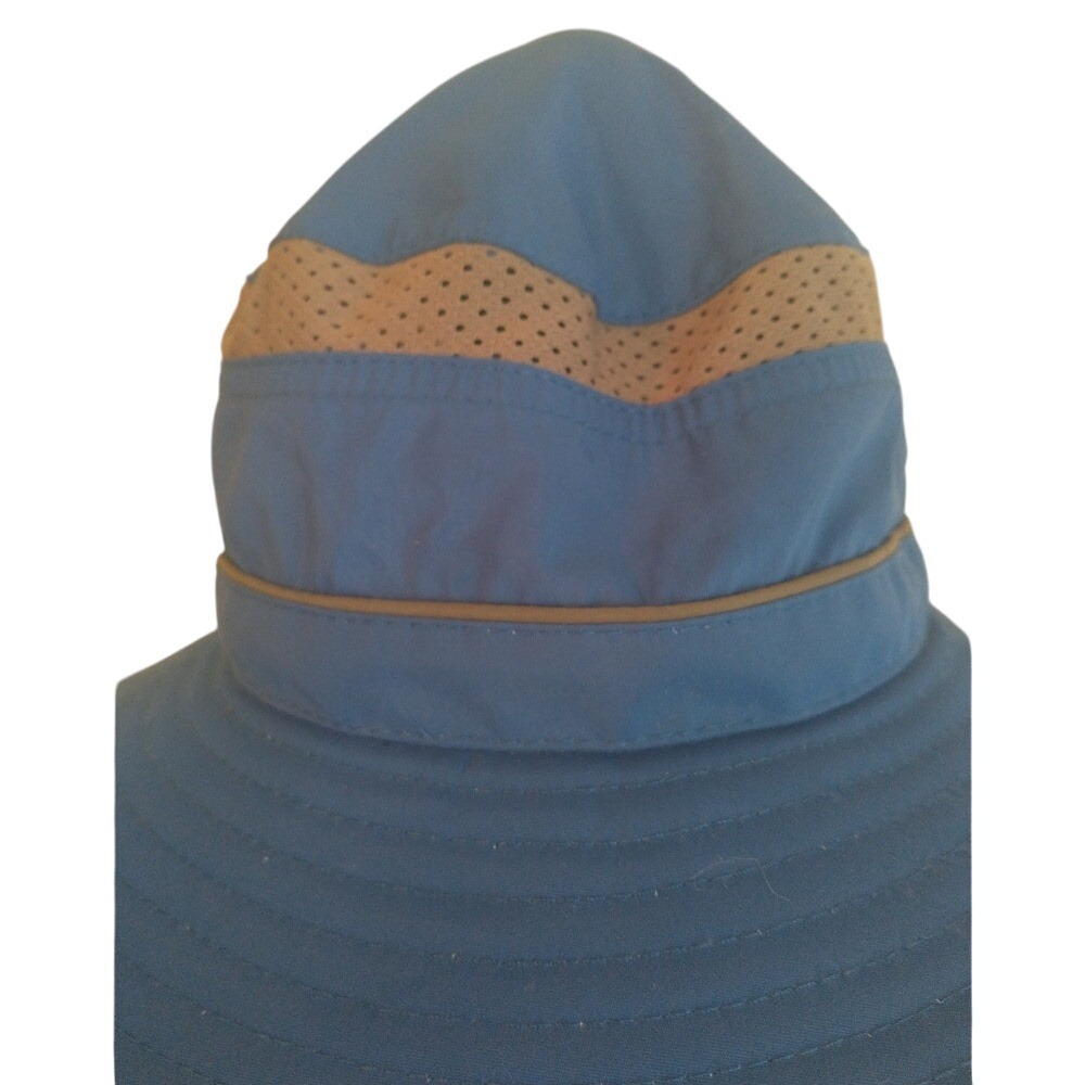 Sunday Afternoons Kids Blue Mesh Sun Hat Size M 2-5 Years Adjustable Wide Brim - Picture 8 of 9